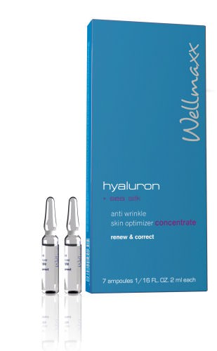Wellmaxx Hyaluron + sea and silk anti-wrinkle skin optimizer, 7 x 2 ml